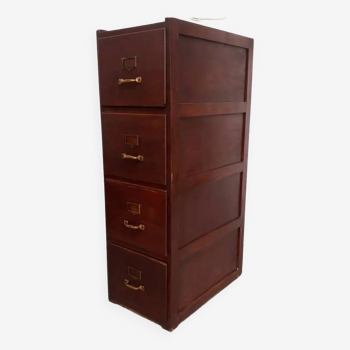 Professional furniture document filing cabinet with wooden drawers