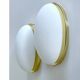 Pair of Vintage Limbourg Wall Lights, Brass Glass
