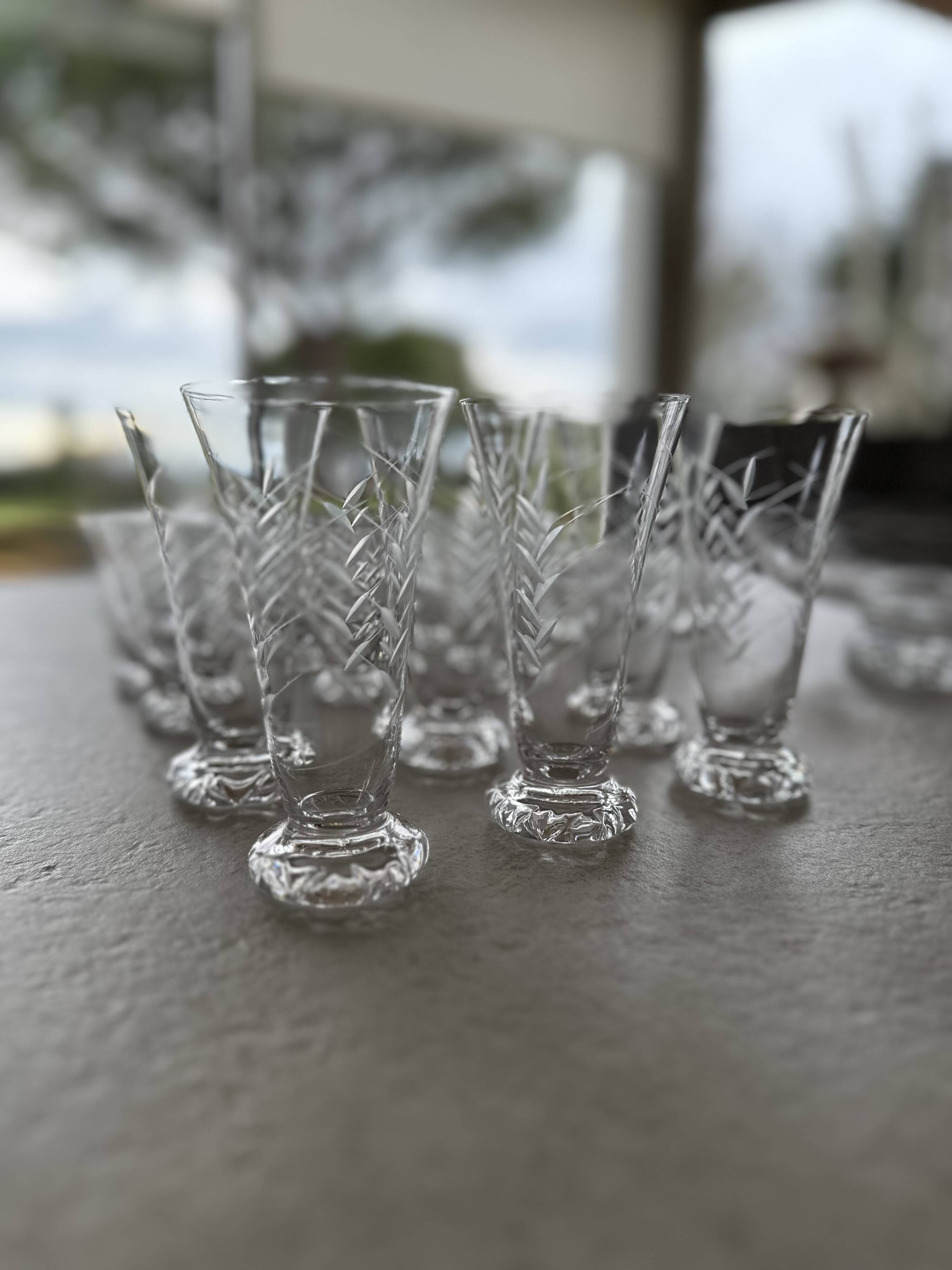 DAUM crystal glass set, KIM EPIS collection - 1950s