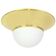 Large UFO ceiling light in brass and glass, Limburg, Germany, 1970s.