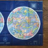 Map of the sky and constellations