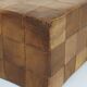 De Sede Patchwork Leather Cube Stool, Pouf, Ottoman, Switzerland, 1970s
