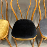 Set of 8 bistro chairs 1950