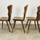 3 Gentiane Baumann chairs from the 60s, bistro style
