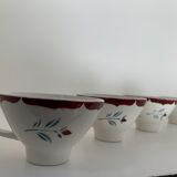4 coffee cups old Moulin des Loups, France