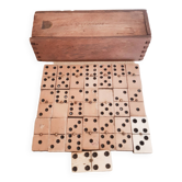 Old wooden domino game