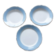 Round faience serving dishes from Lunéville KG, antique French, 50s