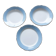 Round faience serving dishes from Lunéville KG, antique French, 50s