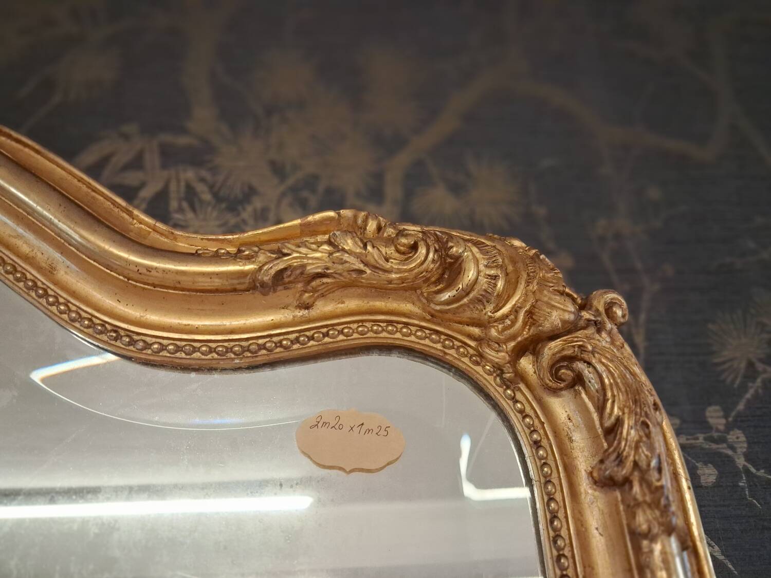 Napoleon III period mirror 220 x 125