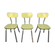 Trio yellow formica chairs