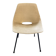 A barrel chair by Pierre Guariche, Steiner, vintage beige fabric from the 1950s.