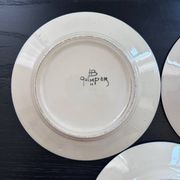 Trio of plates signed HB Quimper
