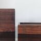 Vintage pocket trays in rosewood and brass – style A