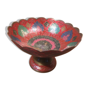 coupe en laiton motifs - paons
