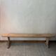 Raw wooden bench