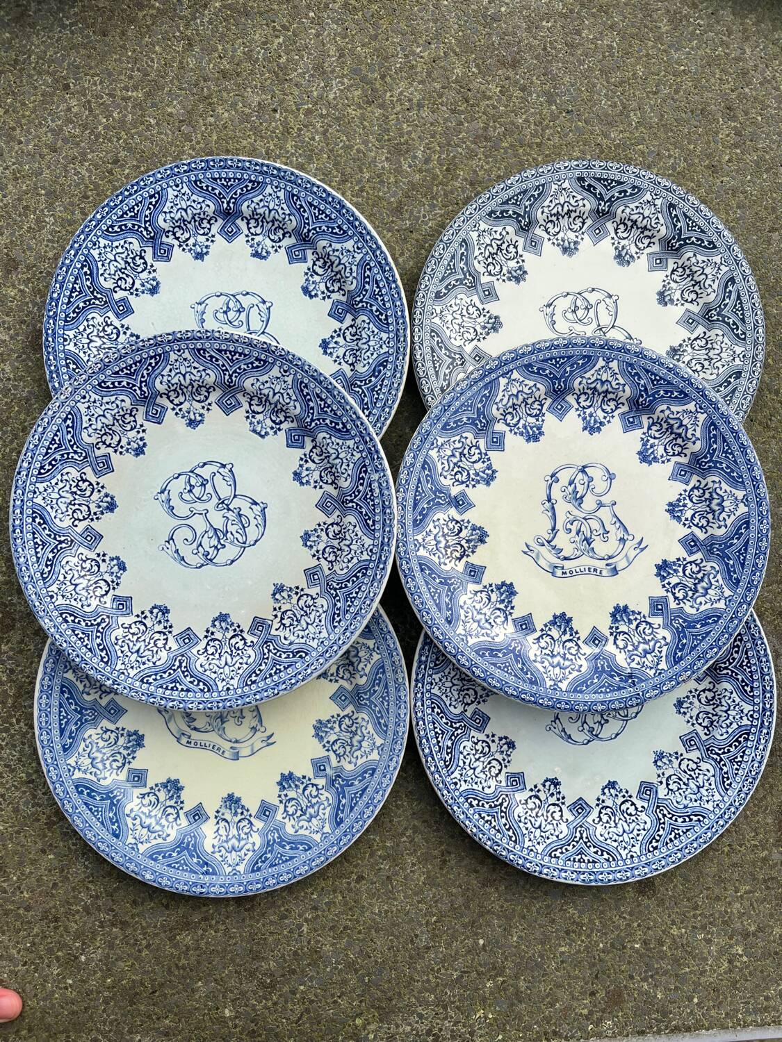 Gien - rare French chateau service part series