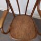 Paire de fauteuils bistrot en bois courbé