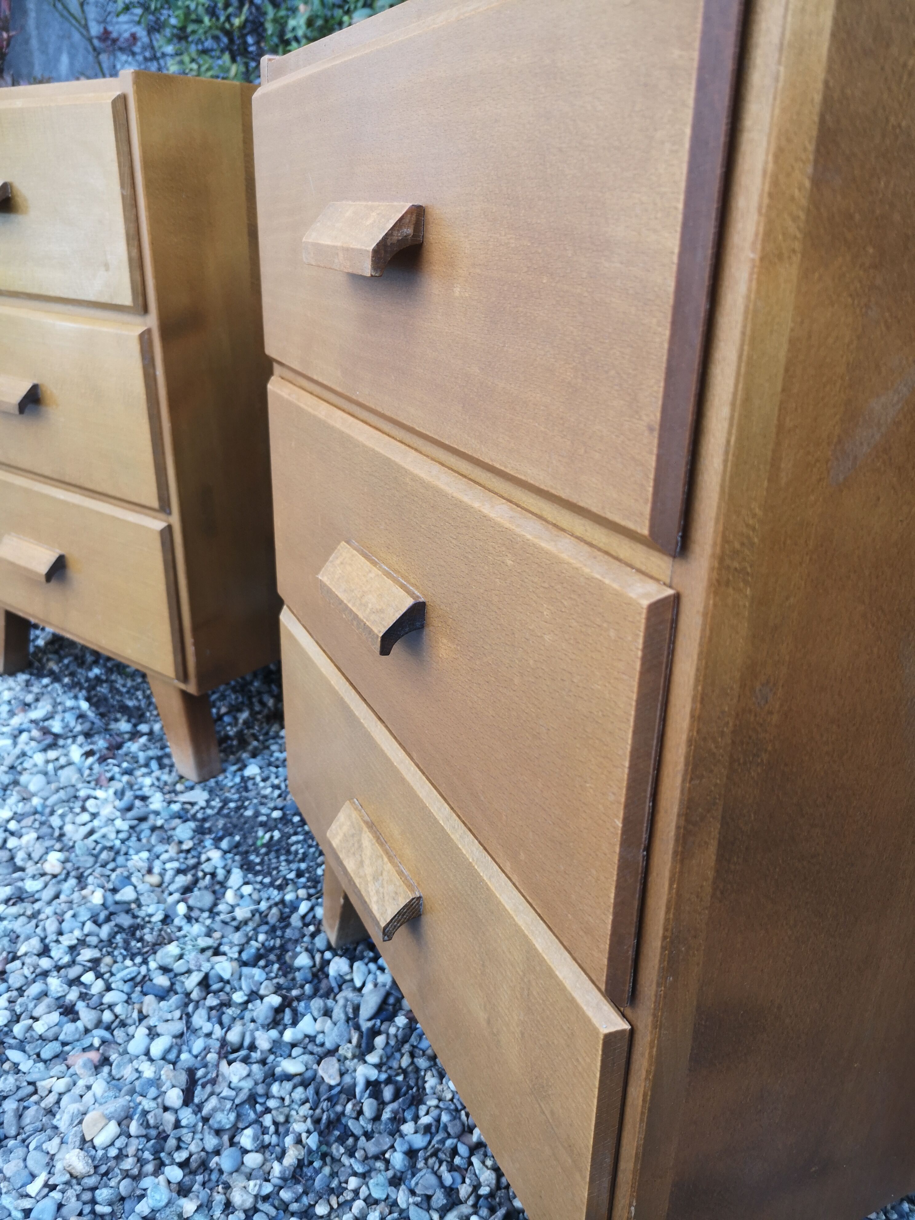 Pair of bedsides, small vintage Scandinavian dressers