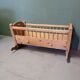Late 19th century dutch pine wood rocking cradle