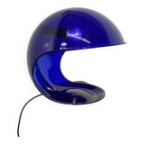 Modern Italian Space Age Blue Foglia 634 Martinelli Table Lamp, by Elio Martinelli for Martinelli Luce, 1969