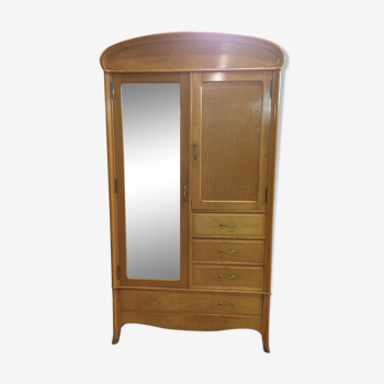 Art Deco cabinet in oak and veneer