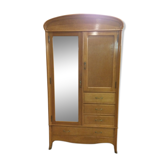 Art Deco cabinet in oak and veneer