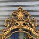 Gilded wooden mirror in baroque style  100x180cm