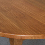 Extendable round dining table in oak, Denmark, 1970’s
