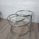 Table d'appoint plateaux pivotants 1980