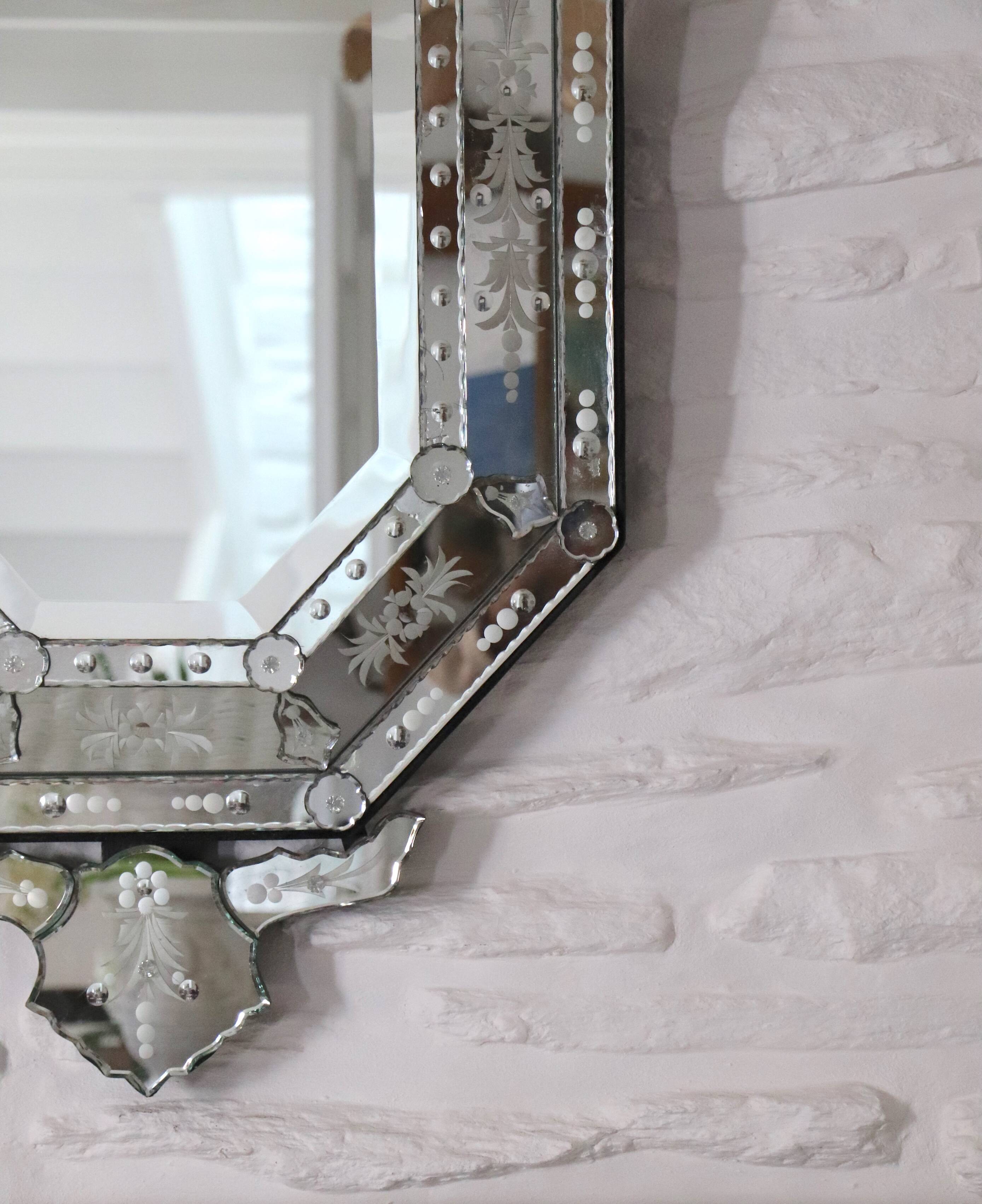 Large Venetian mirror, 20th century
