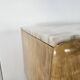 1950s maple chest of drawers with a marble top
