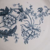 4 dessert plates in iron earth from Longwy