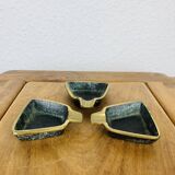3 bronze ashtrays from the 50s