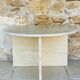 Table d'appoint en travertin,  circa 1980