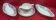 Sarreguemines sauce boat + 2 serving dishes, Reval ceramic decor
