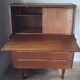 Teak secretary desk by AG Aarhus, 3 drawers and hidden mirror, Denmark, 1960s