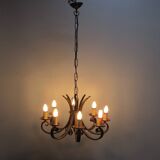 Lustre en fer forgé des années 40