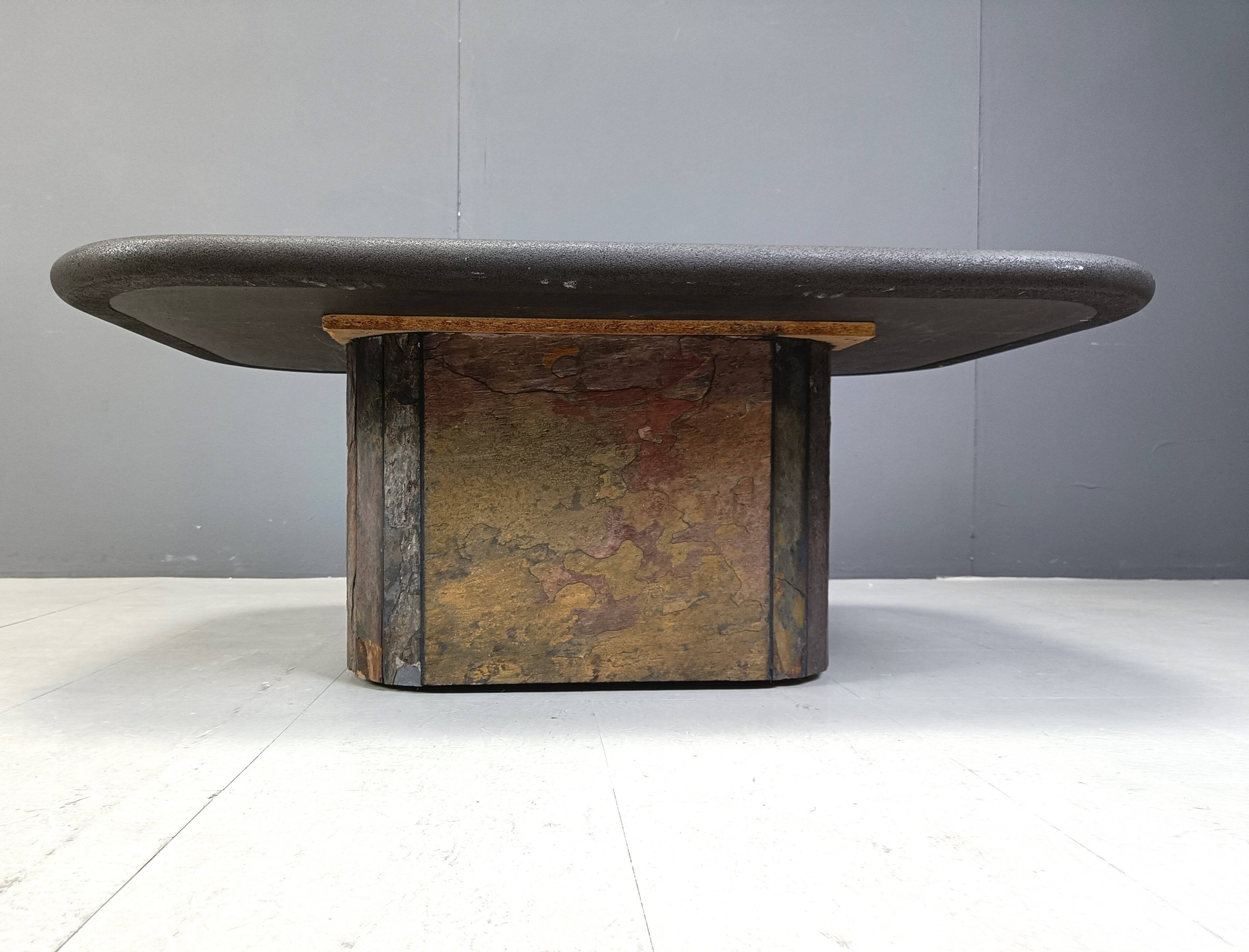 Table basse attribuée à Paul Kingma, années 1980
