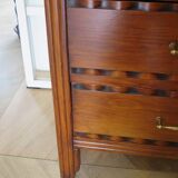 Vintage - Commode 4 tiroirs – Style Art déco - bois massif