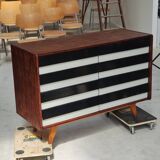 Commode U-453 noire par Jiri Jiroutek pour Interier Praha 1960