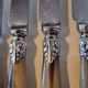 Exquisite set of twelve antique Art Nouveau knives (6+6)