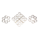 Trivet with Two Gallia Bottle Coasters for Christofle