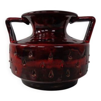 Italian Strawberry Ceramic Vase by Fratelli Fanciullacci for Bitossi, 1960s