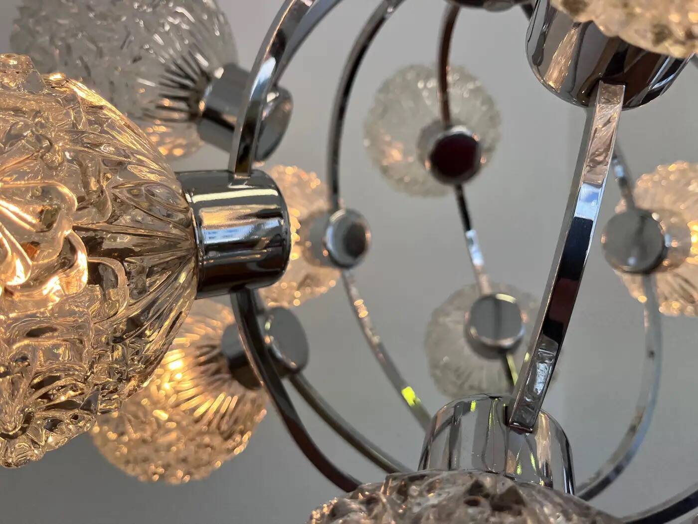 Large Galaxy Space Age Sputnik Chandelier by Richard Essig - Germany, 1970s