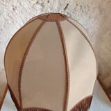 Wooden lamp turned in walnut