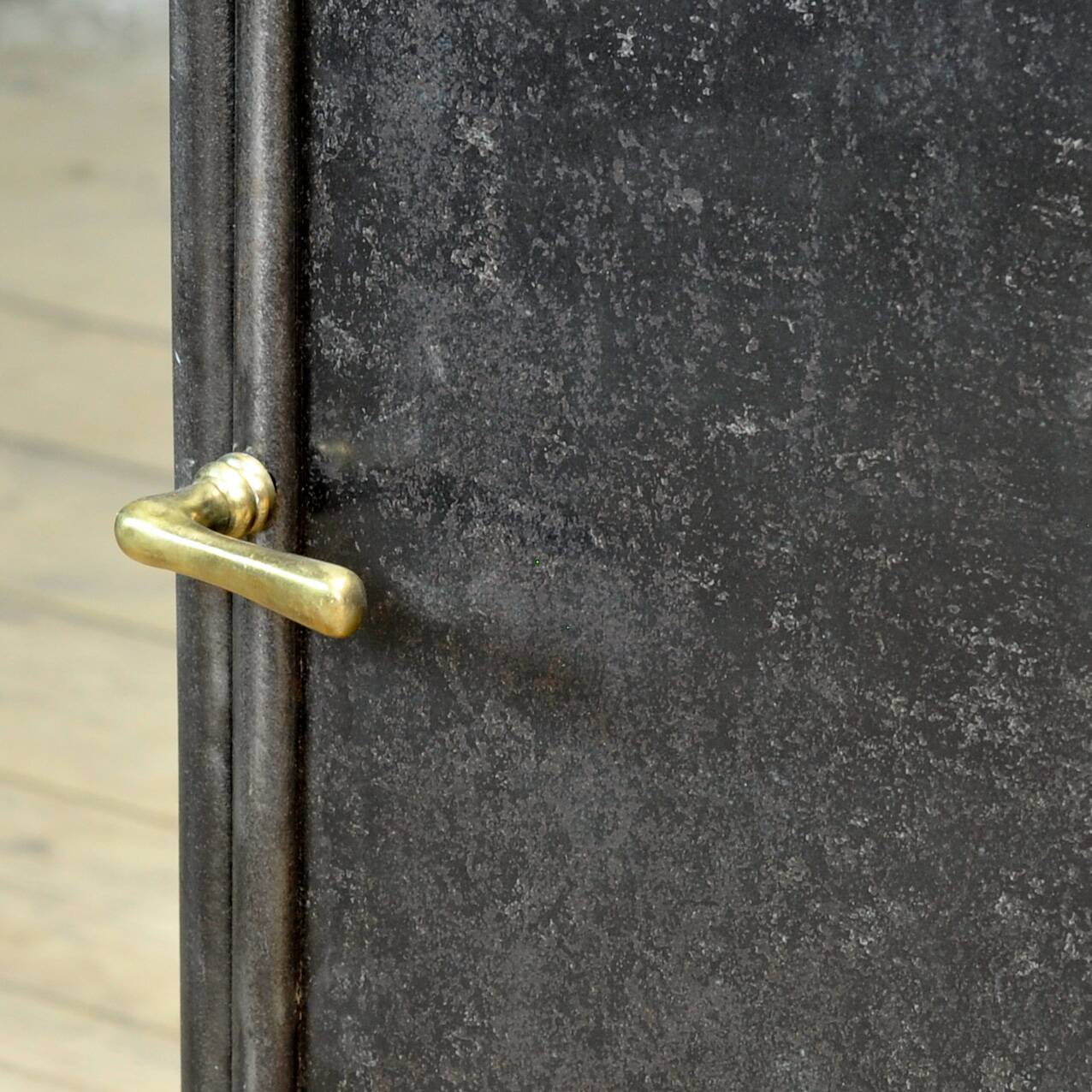 Set Iron And Glass Nightstands, 1900’s