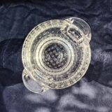 Ice bucket, thick bubbled glass, Schneider Paris