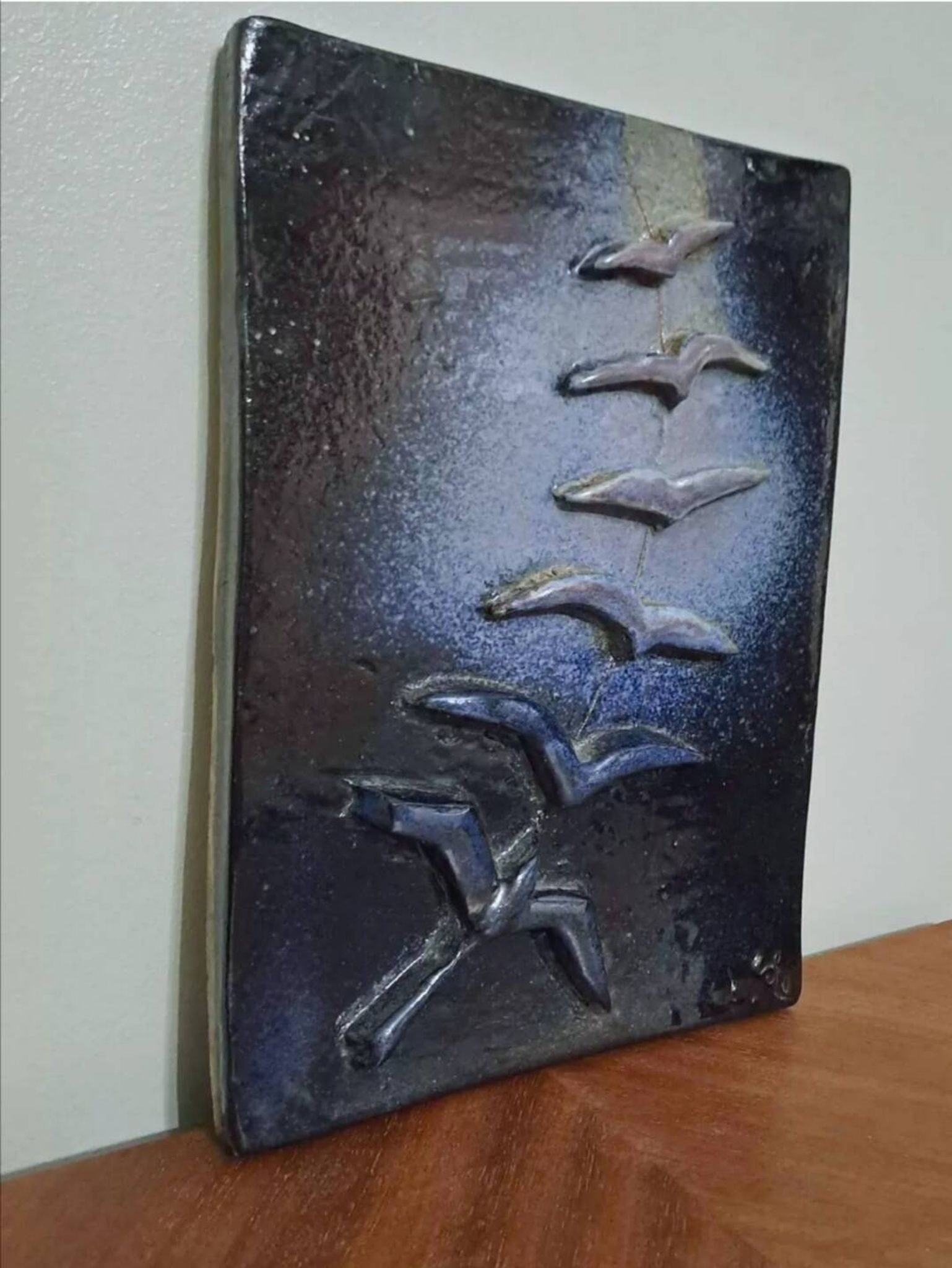 Bas relief "Vol d'hirondelles"