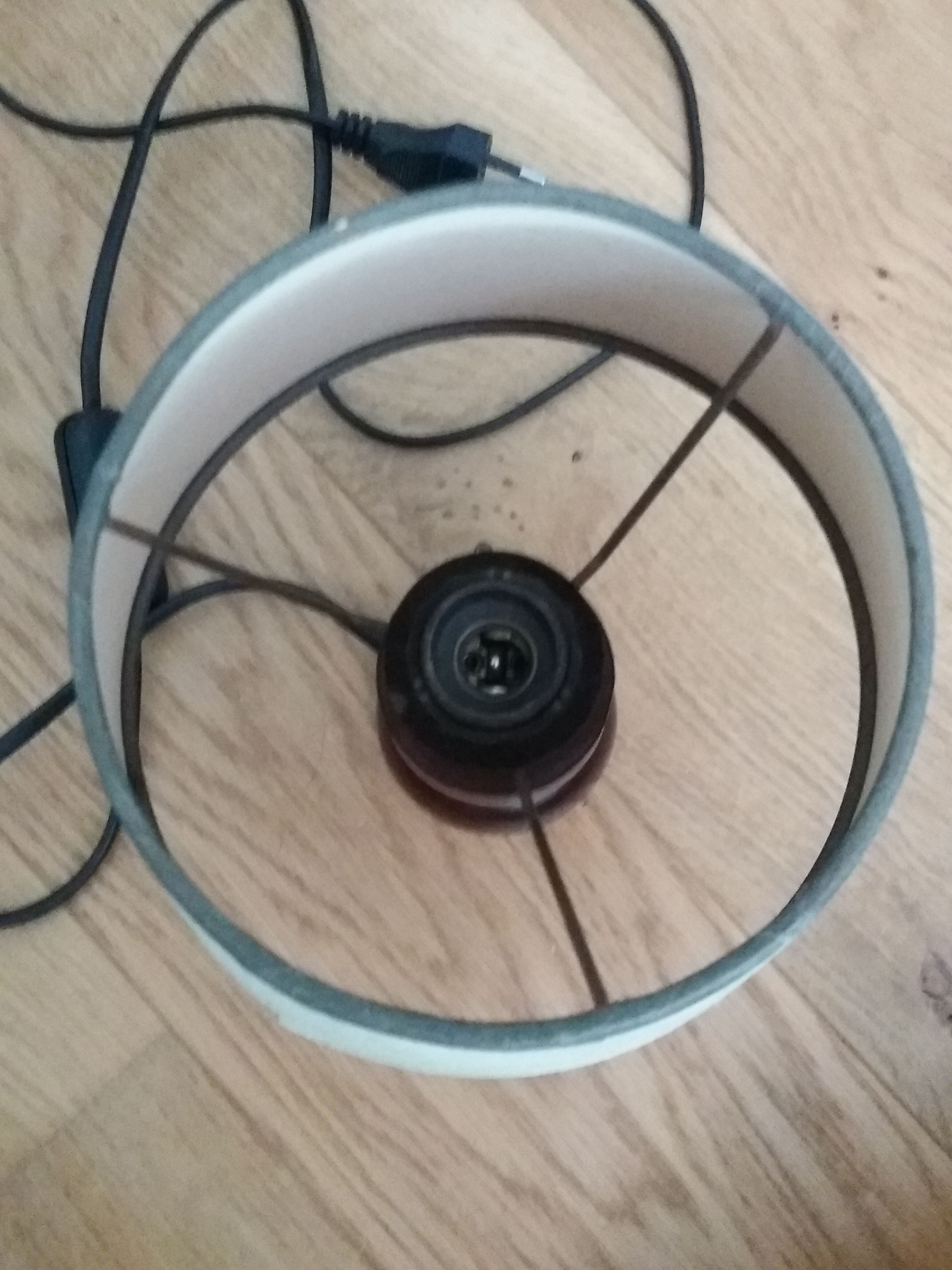 Bedside lamp turned wood