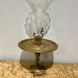 Bronze and crystal centerpiece
